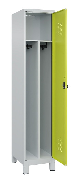 C+P Spind Evolo PLUS, mit Füßen, 1 Abteil, 1950x400x500mm, 7035/0024, Verschluss Drehriegel, 049010-12F S10015