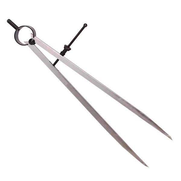 STEINLE Federzirkel 150 mm, Spitzen gehärtet, mit festen Spitzen, 53050150