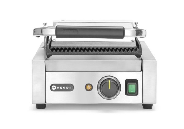 Hendi Kontaktgrill - Einzelversion oben und unten gerillt, LxBxH: 310x370x210 mm, 263501