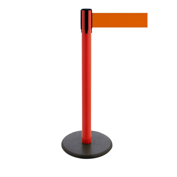 Stein HGS Personenleitsystem -P-Line Premium-, rot, orange, mit magnetischem Gurtendstück, Gurtlänge: 3,8 m, 34241d-2204