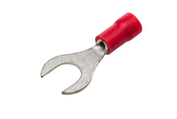 HELLA Leitungsverbinder, mit Gabelkopf, rot, von: 0.5mm², bis: 1.0mm², Gabelverbinder, Bohrung-Ø: 6.5mm, 8KW 744 780-003