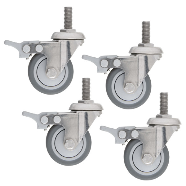 doppler Räderset für Life Granitsockel 25, 30 und 45kg, 4 Stk. / Set, K-FSC, 85897LIFRS