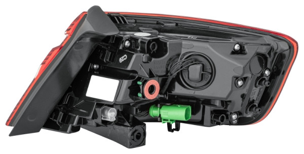 HELLA Heckleuchte, LED, äusserer Teil, für u.a. Audi A3 Sportback (8VA, 8VF), ECE, für Rechtsverkehr/für Linksverkehr, links, 2SD 012 836-071