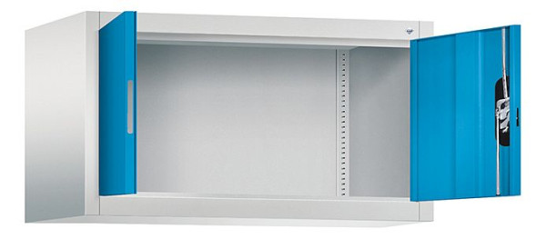 C+P Aufsatzschrank Acurado, H500xB930xT500mm, Farbe: Lichtgrau / Lichtblau, Muldengriff, 9284-000 S10200