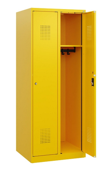 C+P Spind Evolo PLUS, 2 Abteile, 1530x600x500mm, 1023/1023, Zylinderschloss, 0490005-20 S10048