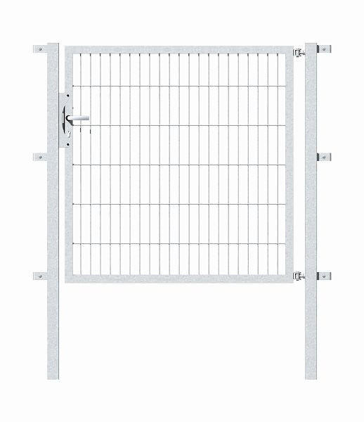 Alberts Einzeltor Flexo mit Zubehör, Breite 125 cm, Höhe: 120 cm, feuerverzinkt, 647131