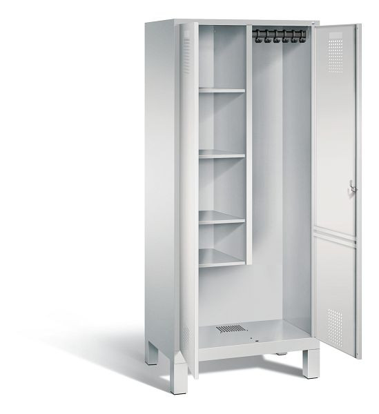 C+P Putzmittel-Spind Evolo, H1850xB810xT500mm, Farbe: Lichtgrau, 48110-02 S10057