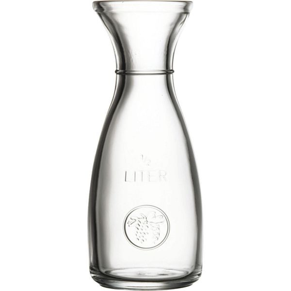 Pasabahce Wein- / Wasserkaraffe aus Glas 0,5 Liter, Ø 87 mm, Höhe 213 mm, VE: 6 Stück, GL4902500