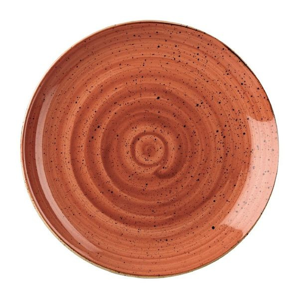 Churchill Stonecast Spiced Orange Evolve Coupe-Teller, 28,8 cm, Box mit (12 Stück), GP941