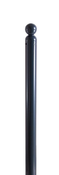 Schake Absperr-Stilpfosten Serie 466B Ø 60 mm, umlegbar, selbsteinrastende Verriegelung für Dübel Befestigung, 466FUB