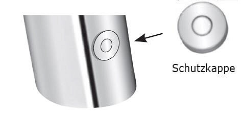 Benkiser Abdeckplatte für Waschtisch-Mischer 195/199/185/184, 0160229