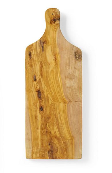 Hendi Schneidebrett Olivenholz 600x200x18 mm, zum Servieren, 505267