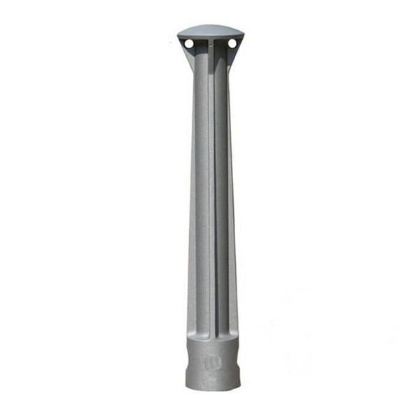 Stein HGS Stilpoller -Delion-, herausnehmbar mit 3p-Technologie, (Dreikantverschluss), inkl. Bodenhülse, RAL 9016 verkehrsweiß, Pfosten: Ø 160 mm, 40040-09