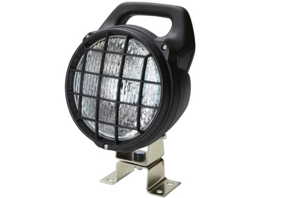 HELLA Halogen-Arbeitsscheinwerfer, Matador, 12/24V, Anbau, 4-Punkt Befestigung, Nahfeldausleuchtung, offene Kabelenden, mit Gitter, 1G4 003 470-031