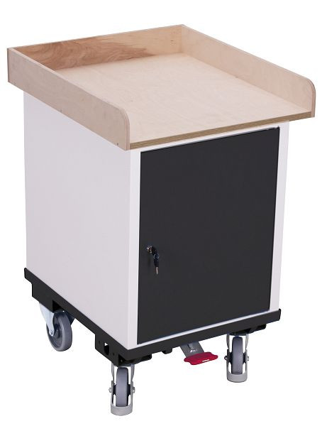 VARIOfit Flügeltürschrank mit 1 Ladefläche, Ladefläche: 550 x 650 mm, Farbe Front: RAL 7016 anthrazitgrau, sw-500.014/AG