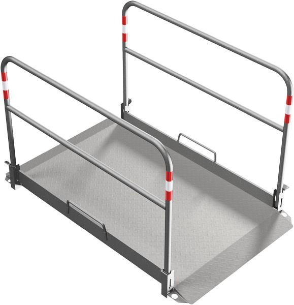 Schake Grabenbrücke aus Aluminium, Breite: 1,00 m, Länge: 1,70m, 20280