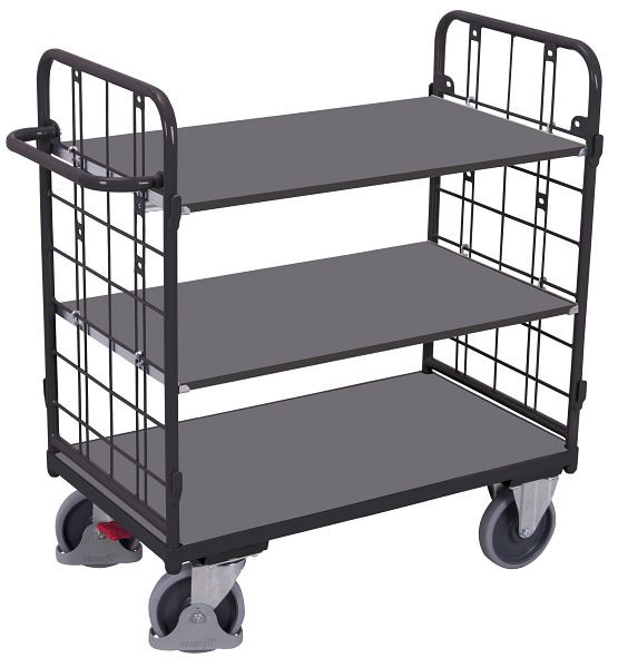 VARIOfit Etagenwagen niedrig, Außenmaße: 1.185 x 620 x 1.220 mm, RAL 7016 anthrazitgrau, sw-600.235/AG