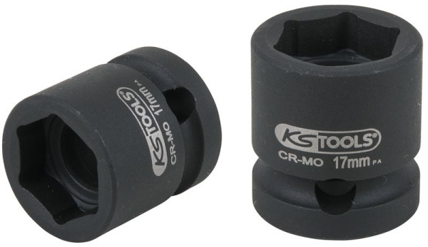 KS Tools 1/2" Sechskant-Kraft-Stecknuss, extra kurz, 17,0 mm, 515.0064