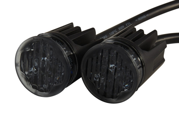 HELLA LED-Blitz-Kennleuchte - BST-Round - 12/24V - blau - Einbau/Anbau - Kabel: 1850mm, 2XD 014 564-051