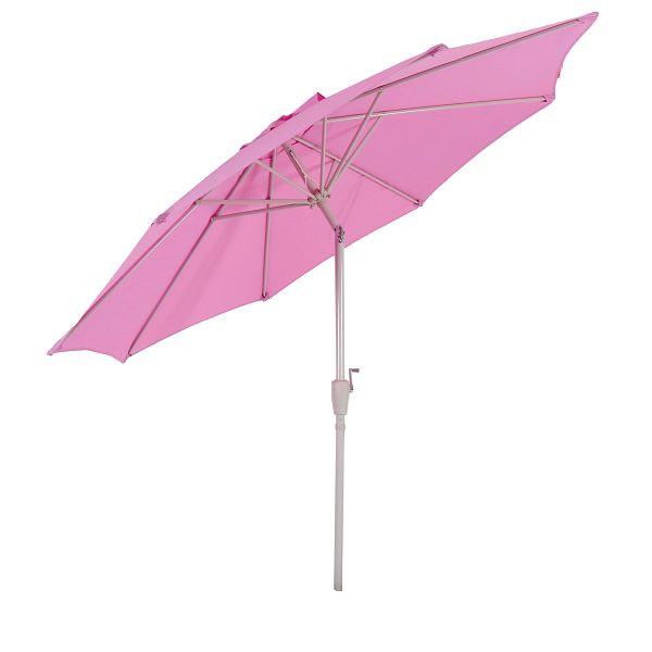 Mendler Sonnenschirm N18, Gartenschirm, Ø 2,7m neigbar Polyester/Alu 5kg, flieder, 76713