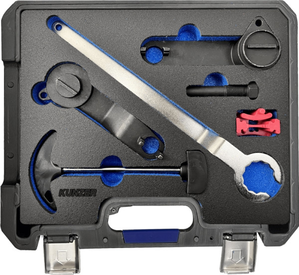 Kunzer Motor-Einstellwerkzeugsatz AUDI / VW / SEAT / SKODA Für 1.0-, 1.2-, 1.4- und 1.5 -Liter-TSI- und -TFSI- sowie 1.6-Liter-MPI- Motoren, 77M805
