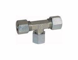 Riegler Einstellbare T-Verschraubung mit Dichtkegel, 360 drehbar, 112091