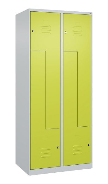 C+P Z-Spind Classic PLUS, 4 Abteile, 1850x800x500mm, 7035/0024, Zylinderschlösser, 080003-224 S10012