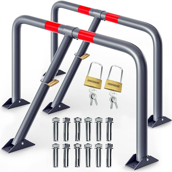 monzana Parkplatzsperre Bogen 2er-Set 800x470x440mm, 997383