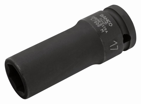 Bahco 1/2" Kraft-Steckschlüssel-Einsatz, 6kant, lang, SW 10 mm, K7806M-10