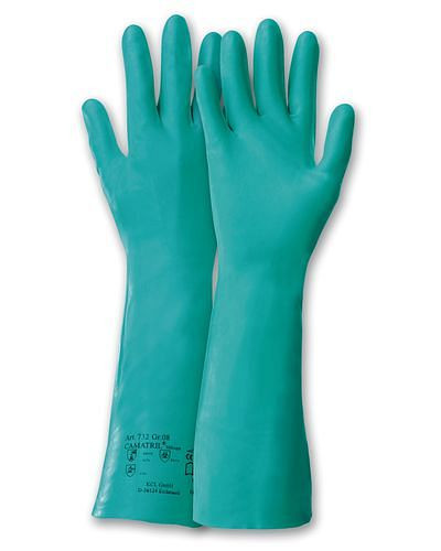 KCL Chemikalienschutzhandschuhe Camatril aus Nitril, Kategorie III, 30 cm lang, Größe 9, VE: 10 Paar, 158202