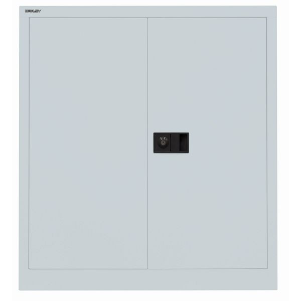 Bisley Flügeltürenschrank UNIVERSAL, 1 Fachboden für 2 Ordnerhöhen, Breite 914 mm, 145 lichtgrau antibakteriell, E402A01145
