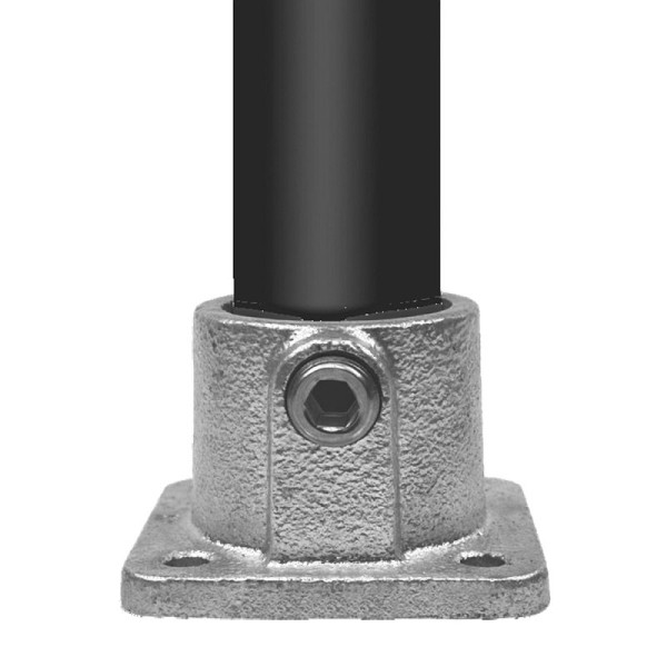 Stein HGS Fußplatte eckig, aus Temperguss, Rohr Ø 60 mm, VE: 5 Stück, 62520.0006