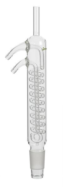 Rettberg Dimrothkühler für Extraktor 500 ml, Kern NS 60/46, mit doppelter Kühlspirale, Borosilikatglas 3.3, 134696000