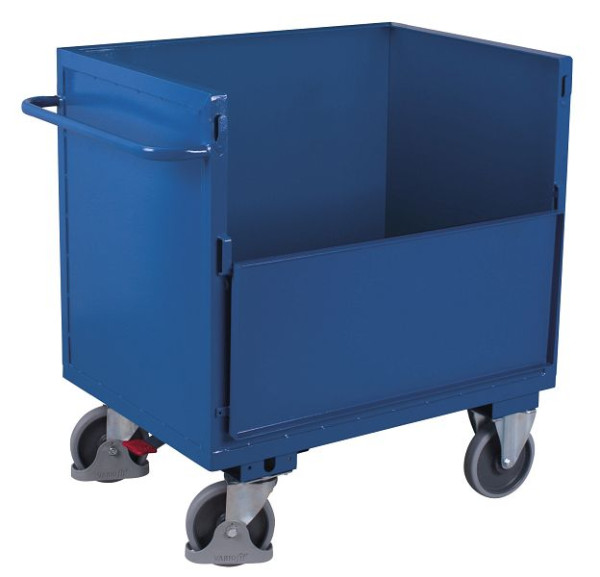 VARIOfit Blechkastenwagen fest verschweißt, Ladefläche: 990 x 690 mm, RAL 5010 enzianblau, sw-700.414