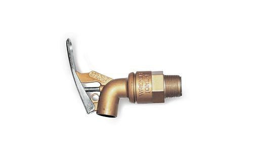 DENIOS Zapfhahn 3/4", selbstschließend, Werkstoff: Zinkspritzguss, 117196