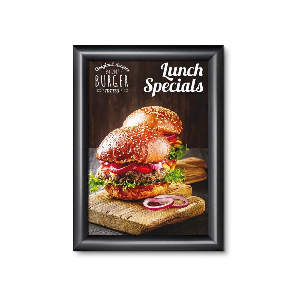 Showdown Displays Klapprahmen DIN A4 (schwarz - 25 mm), KRA4G25C9005