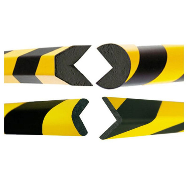 Stein HGS Kantenschutz -Safe-, Kreis 40/40mm, verkehrsgelb (RAL 1023)/schwarz, selbstklebend, 11429