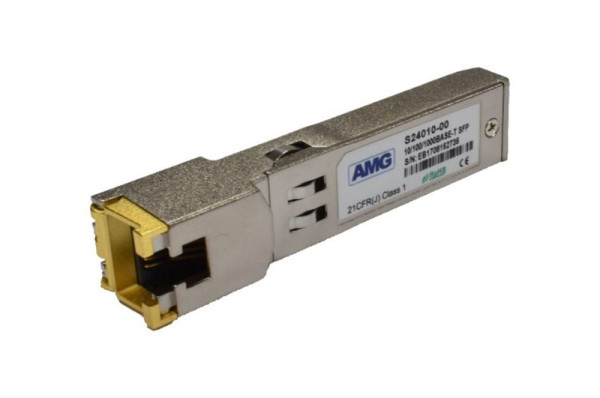 AMG Systems Ethernet SFP Transceiver, 10/100/1000 BASE-T, RJ45, 0°C bis 70°C Betriebstemperatur, SFP-CU-1G
