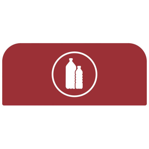 STEIN HGS Configure Recycling-Station Hinweistafel Kunststoff, rot, 87 Liter, EN, 84084.0009