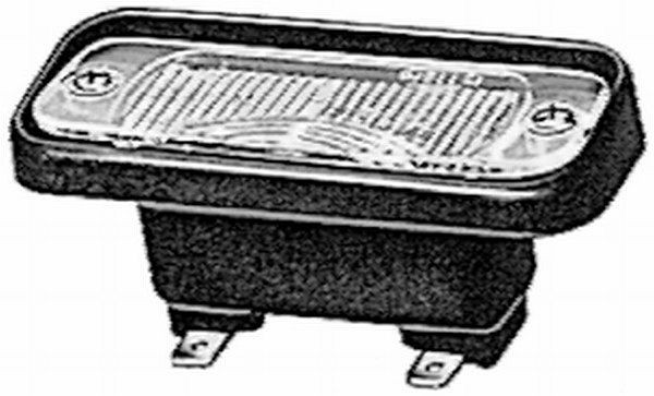 HELLA Kennzeichenleuchte, Halogen, 12V, Einbau/Schraubanschluss, Lichtscheibenfarbe: glasklar, rechts/links/außen, 2KA 005 049-007