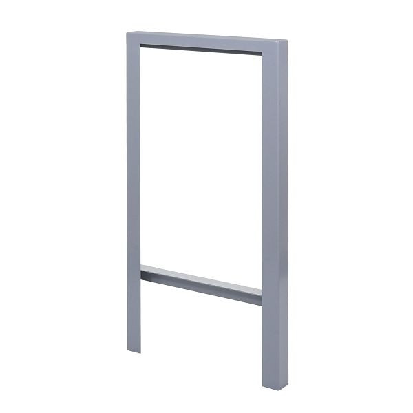 Mendler Fahrradbügel HWC-J74 Fahrradständer Anlehnbügel, verzinkter Karbonstahl Outdoor-pulverbeschichtet 115x60x6cm, grau, 83306