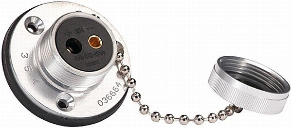 HELLA Steckdose, 2-polig, Schraubanschluss, Länge: 64mm, Aluminium, silber, DIN/ISO: 14690, Blister, 8JB 002 281-002