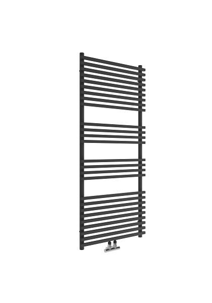 Sanotechnik Badezimmer-Heizkörper Trient, Mattschwarz, 60x140cm, TRS140