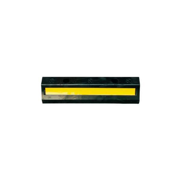 Schake Radstopper mit 2 Löchern zum Anschrauben, Material: Gummi, Maße: 500 x 150 x 100 mm, 3393-150