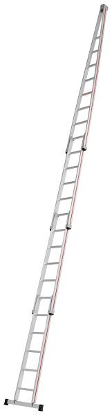 HYMER Glasreinigerleiter, 4-teiliger Satz, 23 Sprossen, Länge 7,10 m, 501723