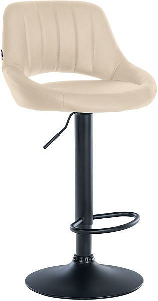 CLP Barhocker Milet Kunstleder schwarz, creme, 322420