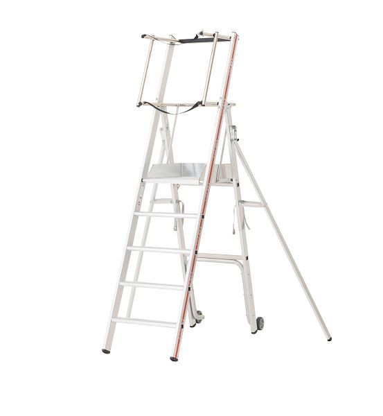 HYMER Plattformleiter ProTect C, 5 Sprossen/Stufen, 838305