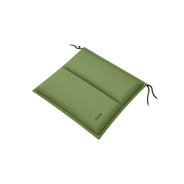 doppler Sitzkissen CITY 48x48x6 cm mit Längssteppung, grün, uni, 5312184414