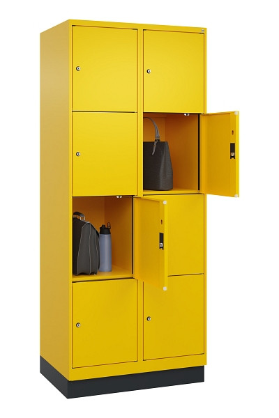 C+P Schließfachschrank Evolo PLUS, mit Sockel, 8 Fächer, 1950x800x500mm, 1023/10, 049020-224 S10022