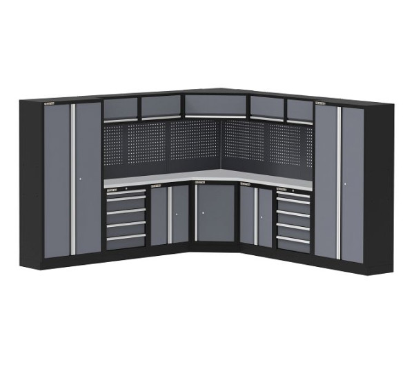 FEISTOS Werkstatteinrichtung Ferros 30E Schwarz, Grau, 46x314x200cm, FE999101S